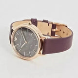  Shop Authentic Emporio Armani Quartz Grey Dial Brown Leather Strap Watch For Women - AR11172 - Luxxuri