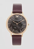  Shop Authentic Emporio Armani Quartz Grey Dial Brown Leather Strap Watch For Women - AR11172 - Luxxuri