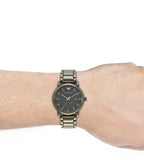  Shop Authentic Emporio Armani Luigi Analog Grey Dial Grey Steel Strap Watch For Men - AR11155 - Luxxuri