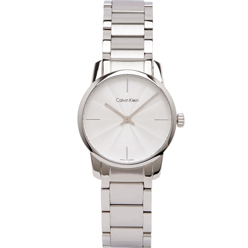  Shop Authentic Calvin Klein City White Dial Silver Steel Strap Watch for Women - K2G23146 - Luxxuri