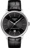  Shop Authentic Tissot Carson Premium Powermatic 80 Black Dial Black Leather Strap Watch For Men - T122.407.16.051.00 - Luxxuri