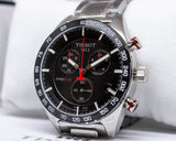  Shop Authentic Tissot T Sport PRS 516 Chronograph Black Dial Silver Steel Strap Watch For Men - T100.417.11.051.01 - Luxxuri