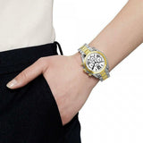  Shop Authentic Michael Kors Bradshaw Chronograph Silver Dial Two Tone Steel Strap Watch For Women - MK5912 - Luxxuri