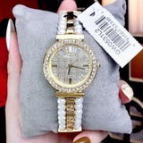  Shop Authentic Guess Gala Diamonds Gold Dial Two Tone Steel Strap Watch for Women - GW0531L2 - Luxxuri