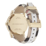  Shop Authentic Burberry The City White Dial White Leather Strap Watch for Women - BU9015 - Luxxuri