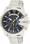  Shop Authentic Diesel Mega Chief Chronograph Blue Dial Silver Steel Strap Watch For Men - DZ4465 - Luxxuri