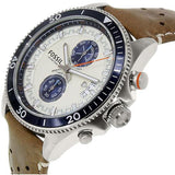  Shop Authentic Fossil Wakefield Chronograph Cream Dial Brown Leather Strap Watch for Men - CH2951 - Luxxuri
