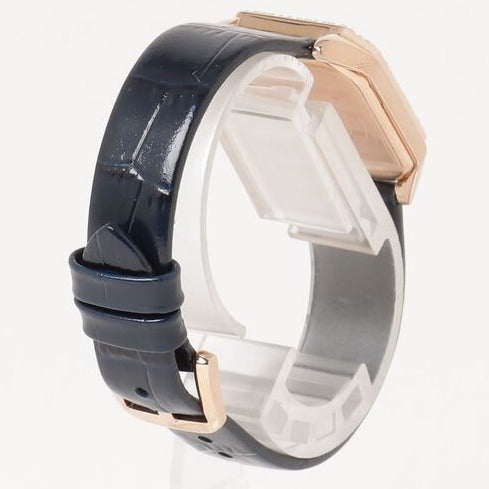  Shop Authentic Emporio Armani Gianni T Bar Quartz Mother of Pearl Dial Blue Leather Strap Watch For Women - AR11466 - Luxxuri