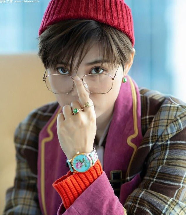  Shop Authentic Gucci G Timeless Floral Turquoise Dial Turquoise Leather Strap Watch For Women - YA1264085 - Luxxuri