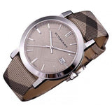  Shop Authentic Burberry The City Nova Beige Dial Grey Leather Strap Watch for Women - BU9023 - Luxxuri
