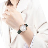  Shop Authentic Emporio Armani Pro Planet Analog Silver Dial Green Leather Strap Watch For Women - AR11517 - Luxxuri