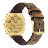  Shop Authentic Gucci Grip Disney Mickey Mouse Gold Dial Brown Leather Strap Watch For Women - YA157420 - Luxxuri