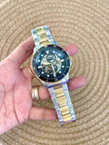  Shop Authentic Fossil FB-01 Automatic Skeleton Blue Dial Two Tone Steel Strap Watch for Men - ME3191 - Luxxuri