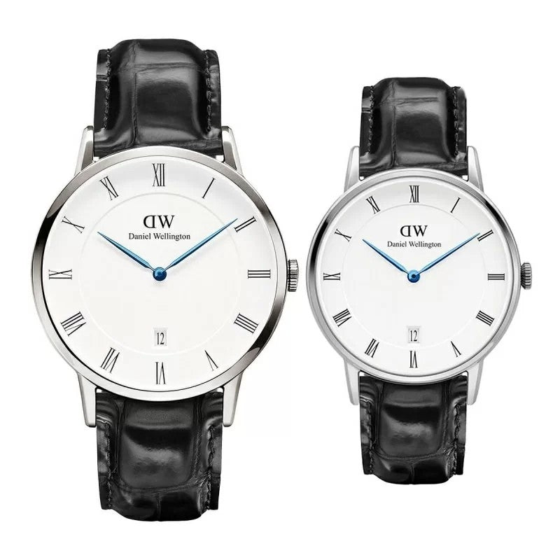  Shop Authentic Daniel Wellington Dapper Reading Quartz White Dial Black Leather Strap Watch For Women - DW00100117 - Luxxuri