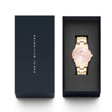  Shop Authentic Daniel Wellington Iconic Link Pink Dial Rose Gold Steel Strap Watch For Women - DW00100333 - Luxxuri