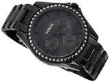  Shop Authentic Fossil Riley Multifunction Black Dial Black Steel Strap Watch for Women - ES4519 - Luxxuri