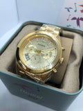 Shop Authentic Fossil Boyfriend Gold Dial Gold Steel Strap Watch for Women - ES3884 - Luxxuri