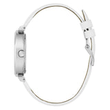  Shop Authentic Guess Rumour Silver Dial White Leather Strap Watch For Women - GW0689L1 - Luxxuri