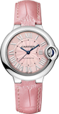  Shop Authentic Cartier Ballon Blue De Cartier Pink Dial Pink Leather Strap Watch for Women - WSBB0031 - Luxxuri