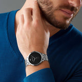  Shop Authentic Emporio Armani Classic Quartz Black Dial Silver Steel Strap Watch For Men - AR11161 - Luxxuri