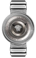  Shop Authentic Versace V Metal Icon Silver Dial Silver & Grey Strap Watch for Women - VLC120016 - Luxxuri