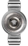  Shop Authentic Versace V Metal Icon Silver Dial Silver & Grey Strap Watch for Women - VLC120016 - Luxxuri