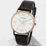  Shop Authentic Emporio Armani Dress Quartz White Dial Brown Leather Strap Watch For Men - AR11011 - Luxxuri