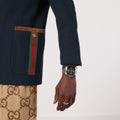  Shop Authentic Gucci Dive Quartz Black Dial Silver Steel Strap Watch For Men - YA136221 - Luxxuri