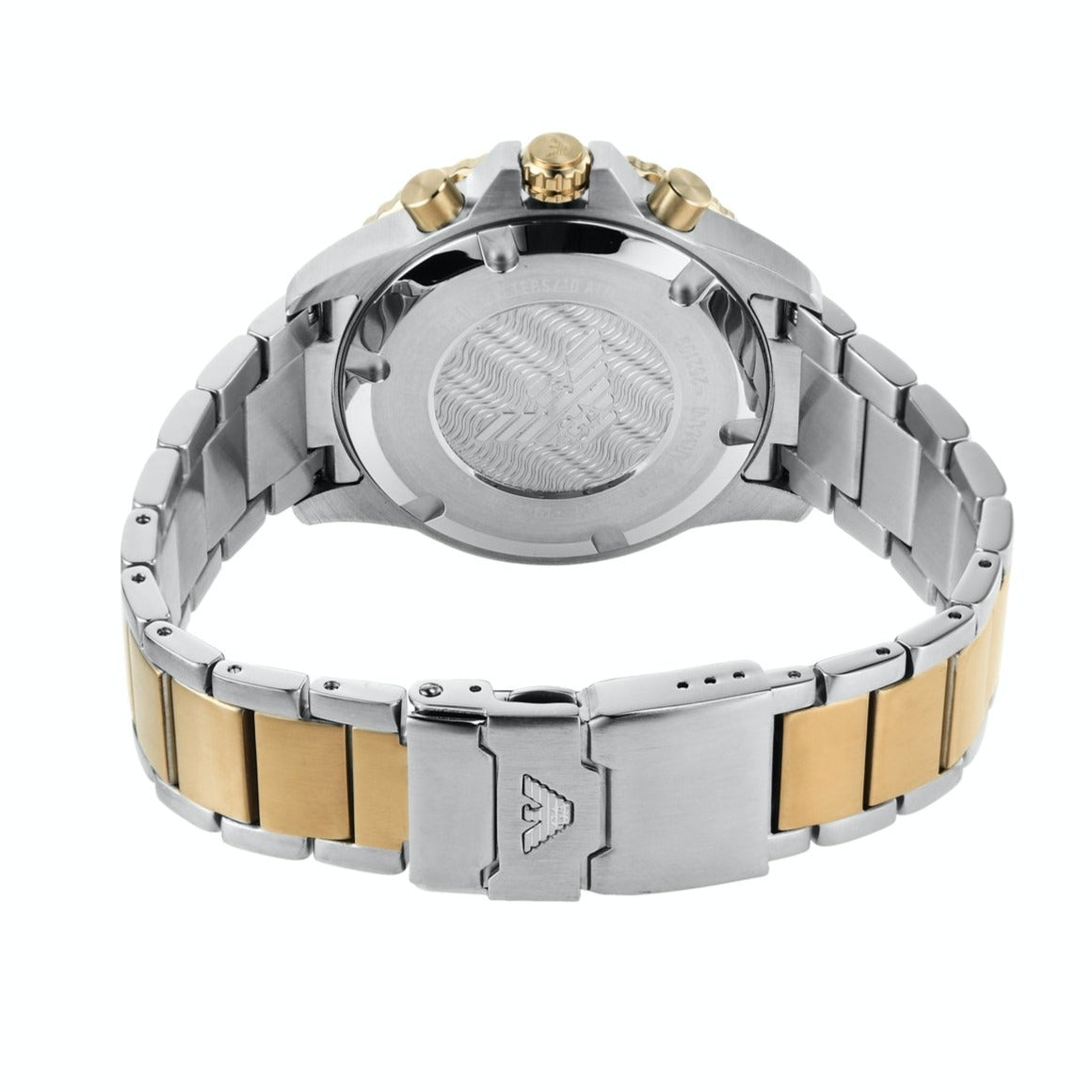  Shop Authentic Emporio Armani Diver Chronograph Green Dial Two Tone Steel Strap Watch For Men - AR11361 - Luxxuri