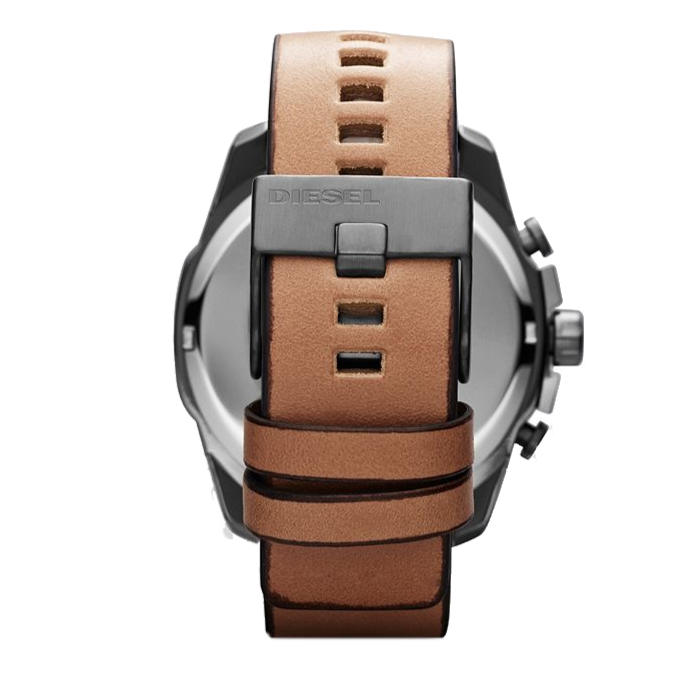  Shop Authentic Diesel Mr. Daddy 2.0 Chronograph Silver Dial Brown Leather Strap Watch For Men - DZ7394 - Luxxuri