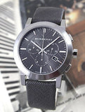  Shop Authentic Burberry The City Grey Dial Black Leather Strap Watch for Men - BU9359 - Luxxuri