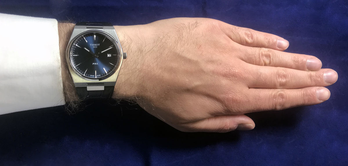 Tissot PRX Blue Dial Blue Leather Strap Watch for Men - T137.410.16.041.00