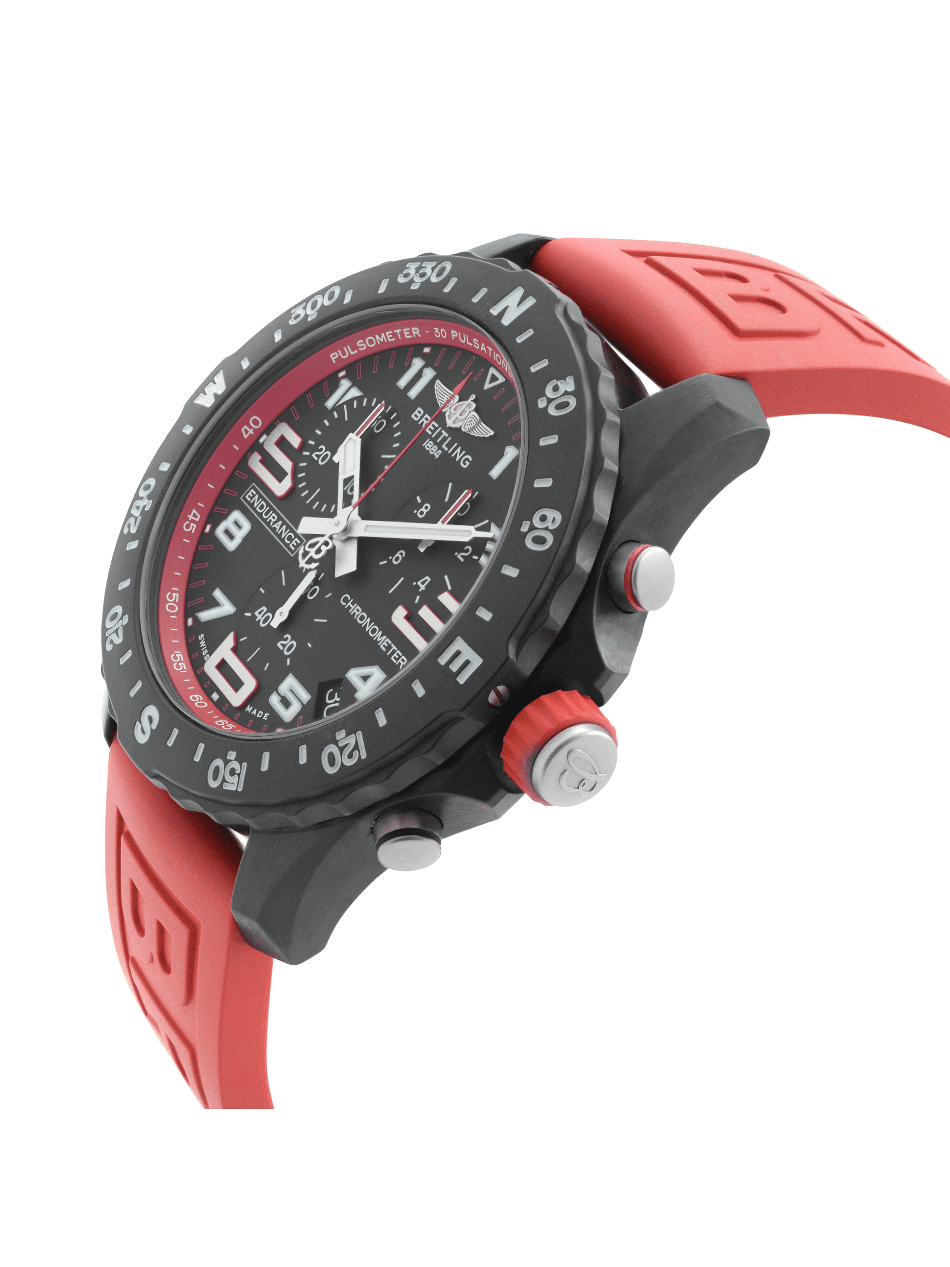  Shop Authentic Breitling Endurance Pro Black Dial Red Rubber Strap Watch for Men - X82310D91B1S1 - Luxxuri