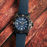  Shop Authentic Breitling Superocean Automatic 46mm Blue Dial Blue Rubber Strap Watch for Men - M17368D71C1S1 - Luxxuri