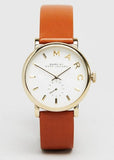  Shop Authentic Marc Jacobs Baker White Dial Brown Leather Strap Watch for Womern - MBM1316 - Luxxuri