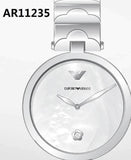  Shop Authentic Emporio Armani Mother of Pearl Dial Silver Steel Strap Watch For Women - AR11235 - Luxxuri