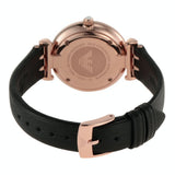 Shop Authentic Emporio Armani Gianni T-Bar Mother of Pearl Dial Black Leather Strap Watch For Women - AR11295 - Luxxuri
