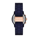  Shop Authentic Michael Kors Runway Chronograph Blue Dial Blue Steel Strap Watch for Women - MK7423 - Luxxuri
