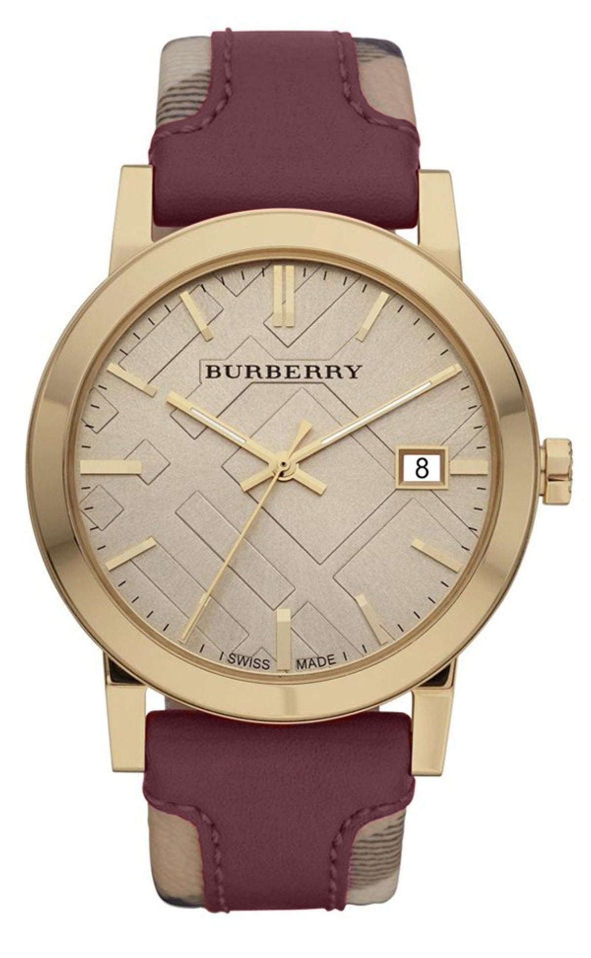  Shop Authentic Burberry The City Gold Dial Orange Leather Strap Watch for Women - BU9017 - Luxxuri