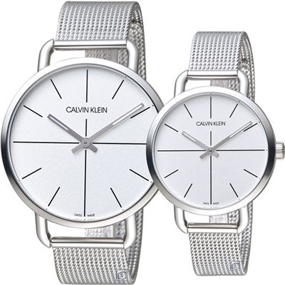  Shop Authentic Calvin Klein Even Quartz White Dial Silver Steel Strap Watch for Women - K7B21126 - Luxxuri