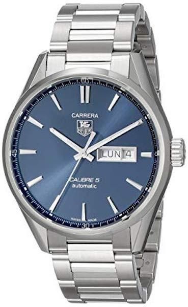  Shop Authentic Tag Heuer Carrera Automatic Blue Dial Silver Steel Strap Watch for Men - WAR201E.BA0723 - Luxxuri