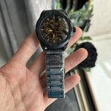  Shop Authentic Fossil Bronson Automatic Skeleton Black Dial Grey Steel Strap Watch for Men - ME3255 - Luxxuri