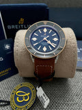  Shop Authentic Breitling Superocean Heritage '57 Black Dial Brown Leather Strap Watch for Men - U10370121B1X1 - Luxxuri
