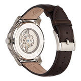  Shop Authentic Fossil Grant Automatic Skeleton Black Dial Brown Leather Strap Watch for Men - ME3095 - Luxxuri