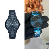  Shop Authentic Armani Exchange Cayde Analog Blue Dial Blue Steel Strap Watch For Men - AX2702 - Luxxuri