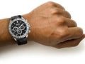  Shop Authentic Hugo Boss Ikon Black Dial Black Leather Strap Watch for Men - 1513178 - Luxxuri