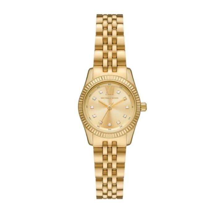 Michael Kors Lexington Analog Gold Dial Gold Steel Strap Watch for Women - MK4741