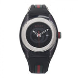  Shop Authentic Gucci Sync XXL Quartz Black Dial Black Rubber Strap Watch For Men - YA137101 - Luxxuri