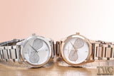  Shop Authentic Michael Kors Hartman Analog White Dial Rose Gold Steel Strap Watch For Women - MK3673 - Luxxuri