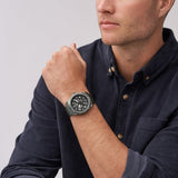  Shop Authentic Fossil Bronson Automatic Skeleton Black Dial Black Steel Strap Watch for Men - ME3256 - Luxxuri